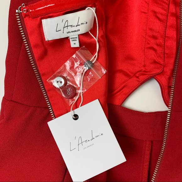 L’Academie Leah jumpsuit in red size large - Picture 9 of 12